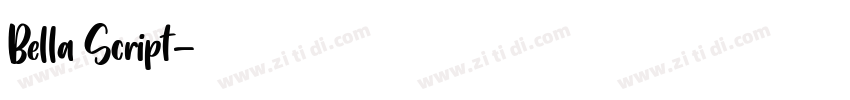 Bella Script字体转换